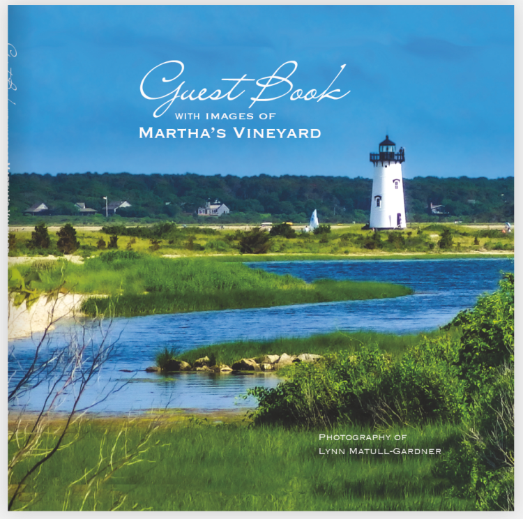Front Cover of Guest Book with Images of Martha's Vineyard
